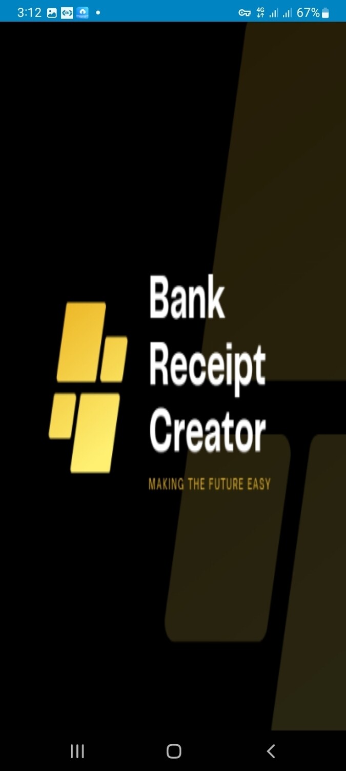 Bank receipt creator